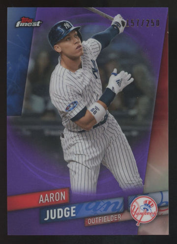 2019 Topps Finest Aaron Judge Purple Refractor /250 #51