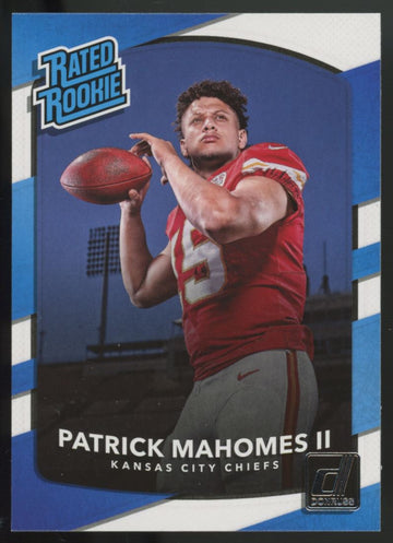 2017 Panini Donruss Patrick Mahomes II RC Rated Rookie #327 "D"