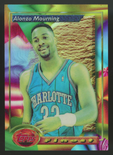 1993-94 Topps Finest Alonzo Mourning Refractor #201