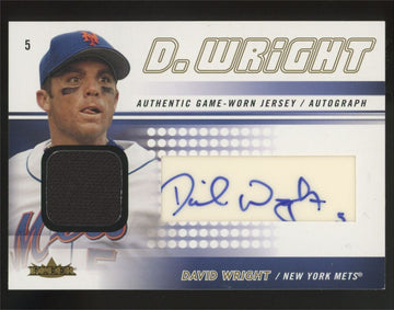 2005 Fleer David Wright Jersey Patch Auto /100 #FAJ-DW