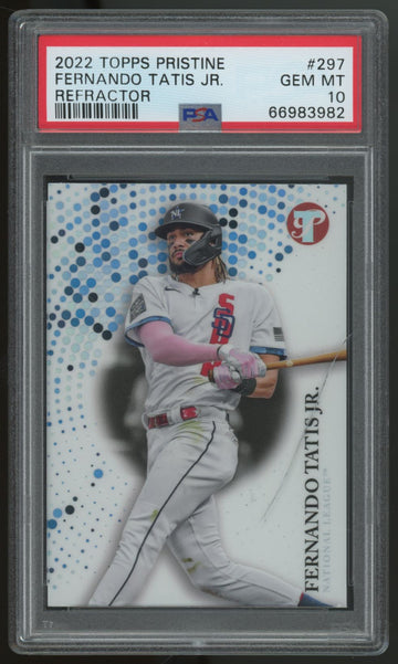 2022 Topps Pristine Fernando Tatis Jr. Refractor #297 PSA 10 *READ*