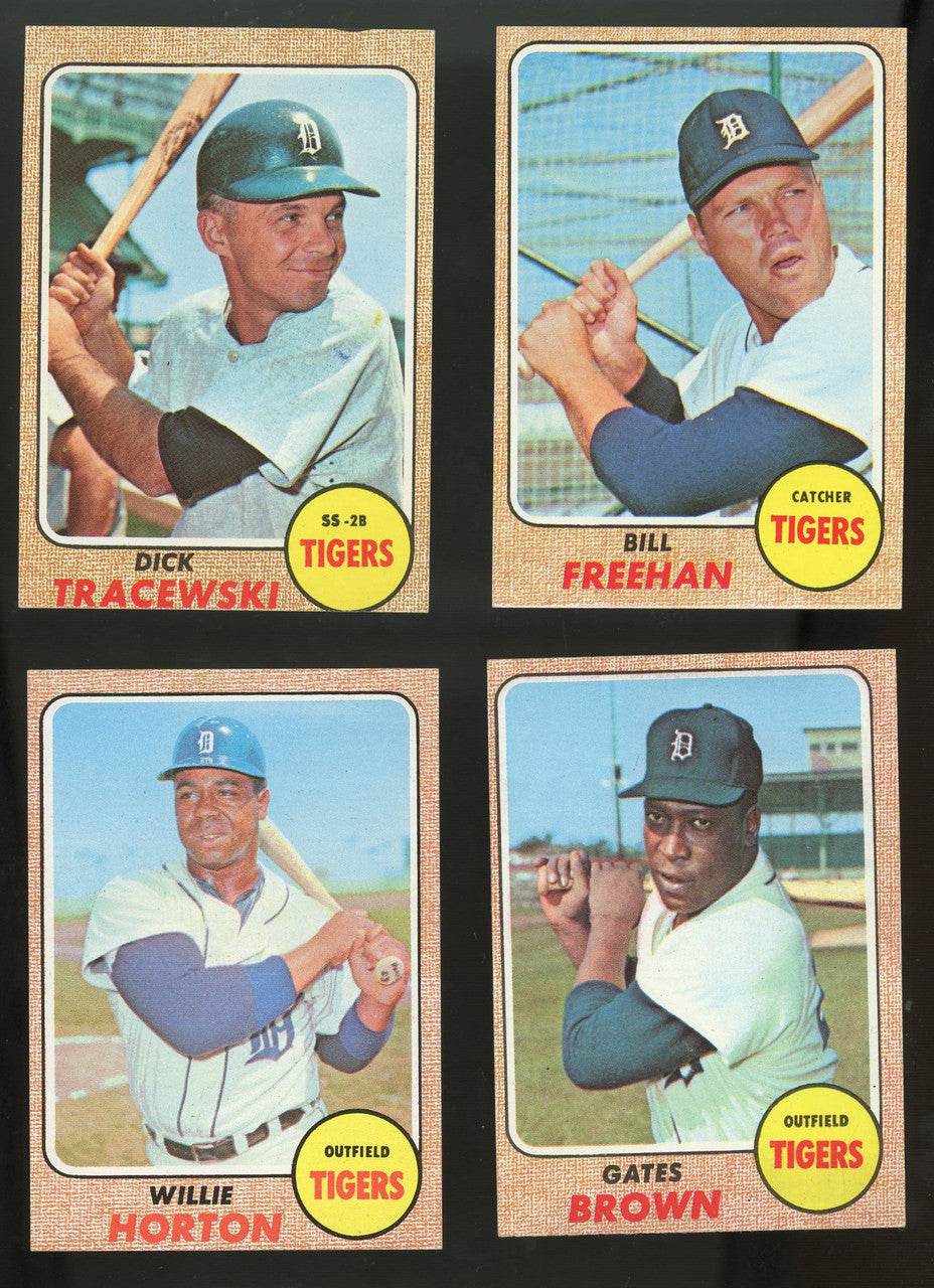 1968 Topps Detroit Tigers Team Set (20) Kaline McLain EX/MT-NM