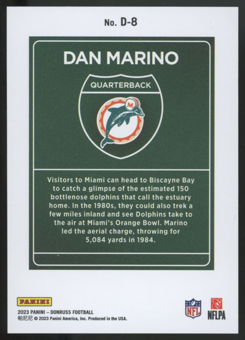 2023 Panini Donruss Dan Marino Downtown SSP #D-8