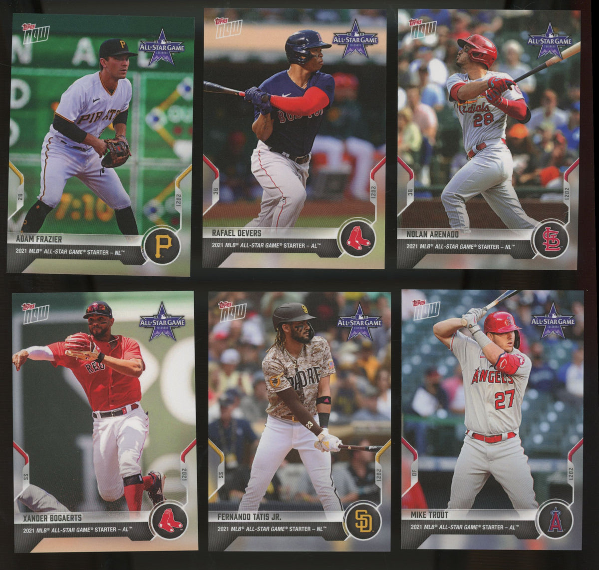 2021 Topps Now MLB All-Star Complete Set (18/18)