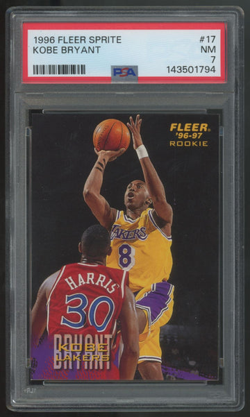 1996-97 Fleer Kobe Bryant RC #17 PSA 7