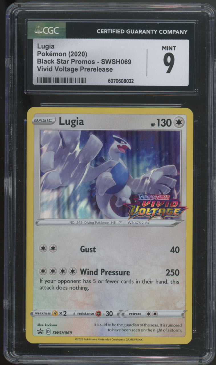 2020 Pokemon Lugia Vivid Voltage Prerelease Promo #SWSH069 CGC 9