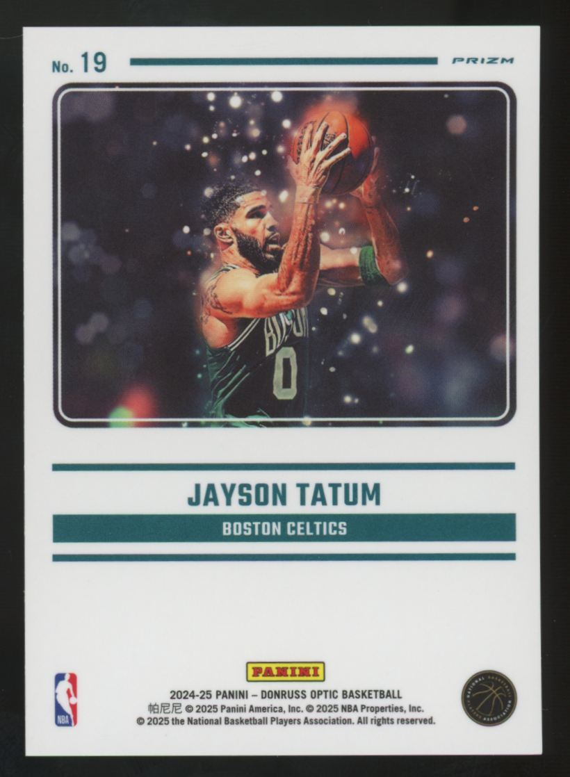 2024-25 Donruss Optic Jayson Tatum Mythical SSP #19