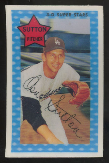 1971 Kellogg's Don Sutton 3-D Super Stars #31 EX/MT