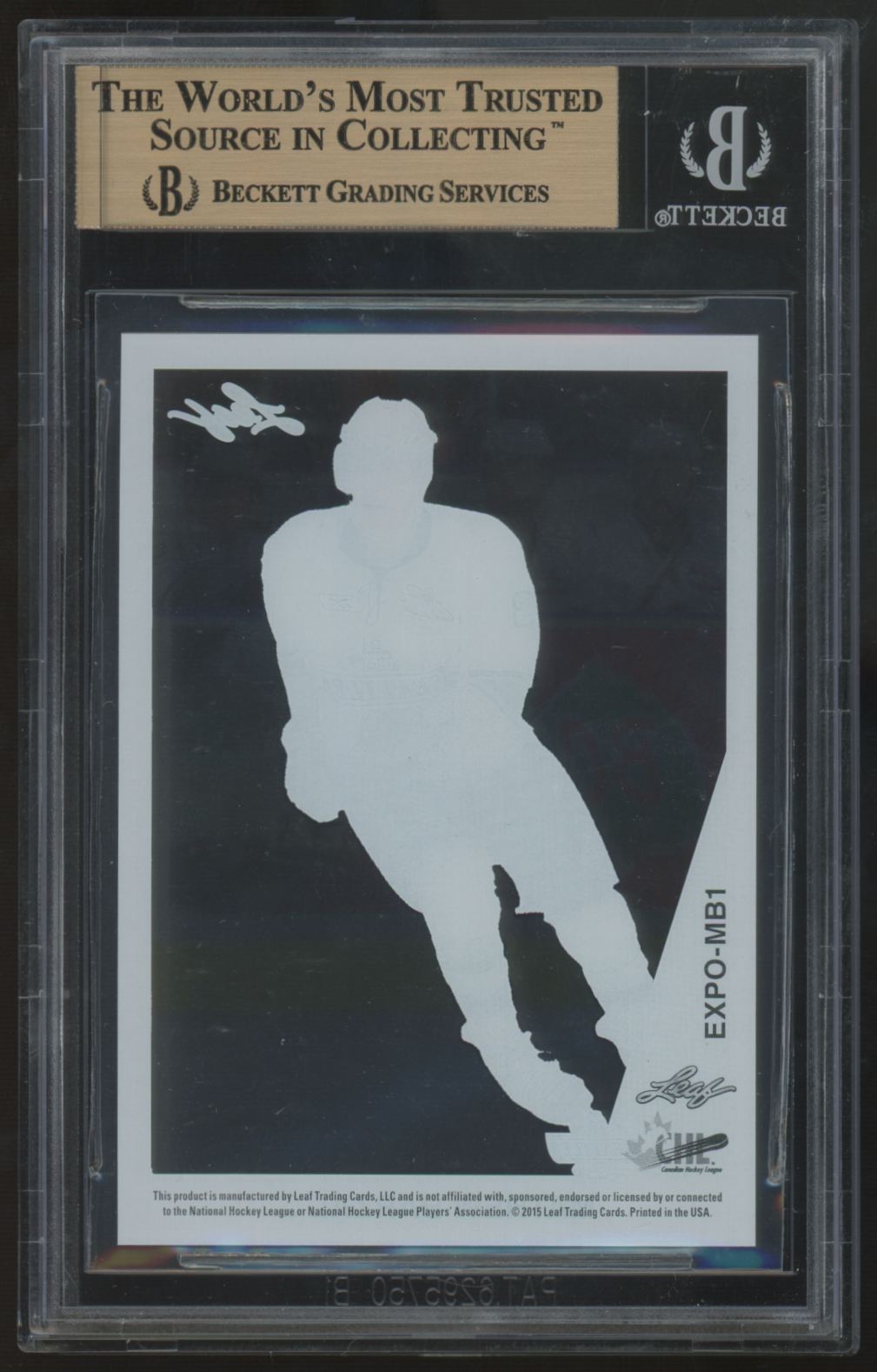 2014-15 Leaf Acetate Mathew Barzal Spring Expo #EXPO-MB1 BGS 9.5