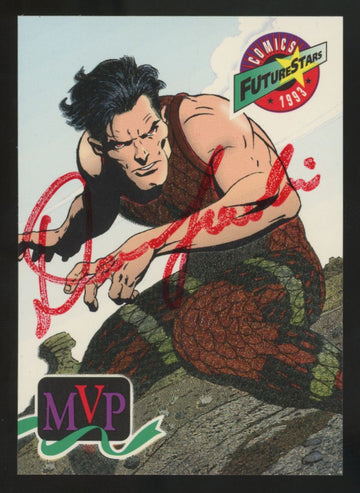 1993 Majestic Comics Future Stars Snake/Dan Lawlis MVP Signed Auto
