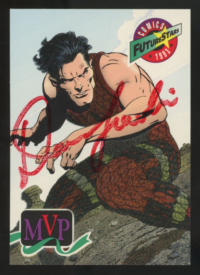 1993 Majestic Comics Future Stars Snake/Dan Lawlis MVP Signed Auto