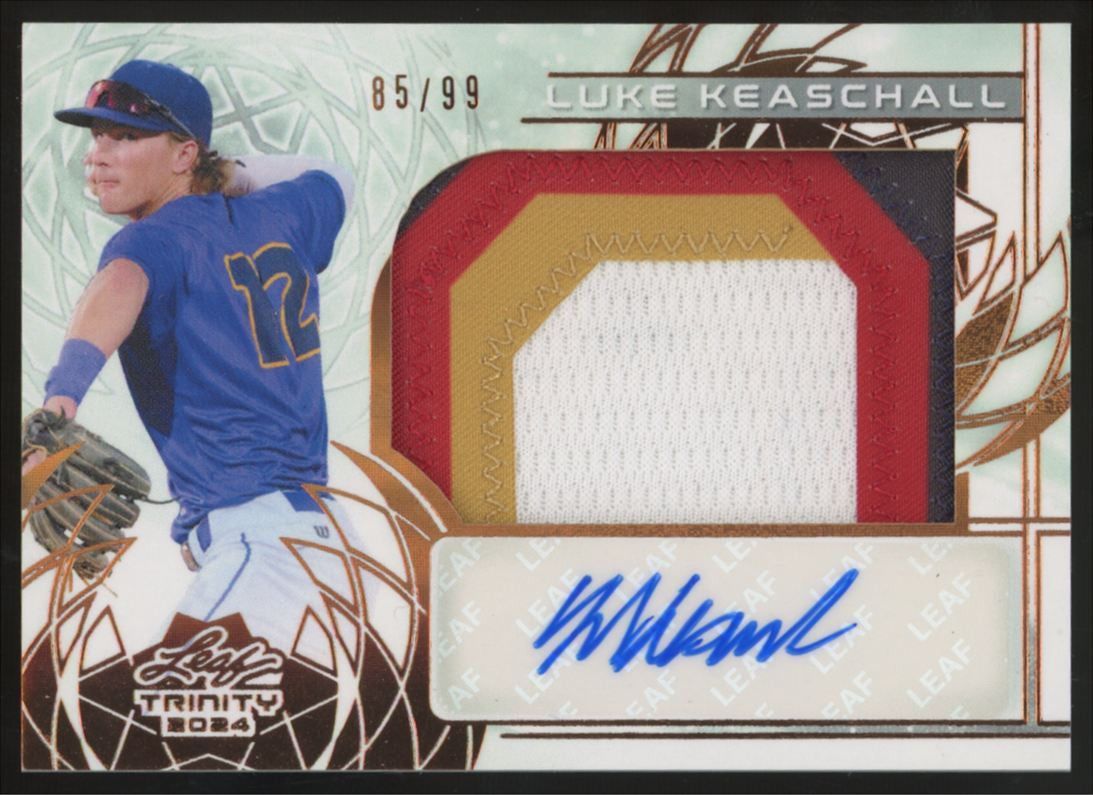 2024 Leaf Trinity Luke Keaschall Patch Auto /99 #PA-LK1