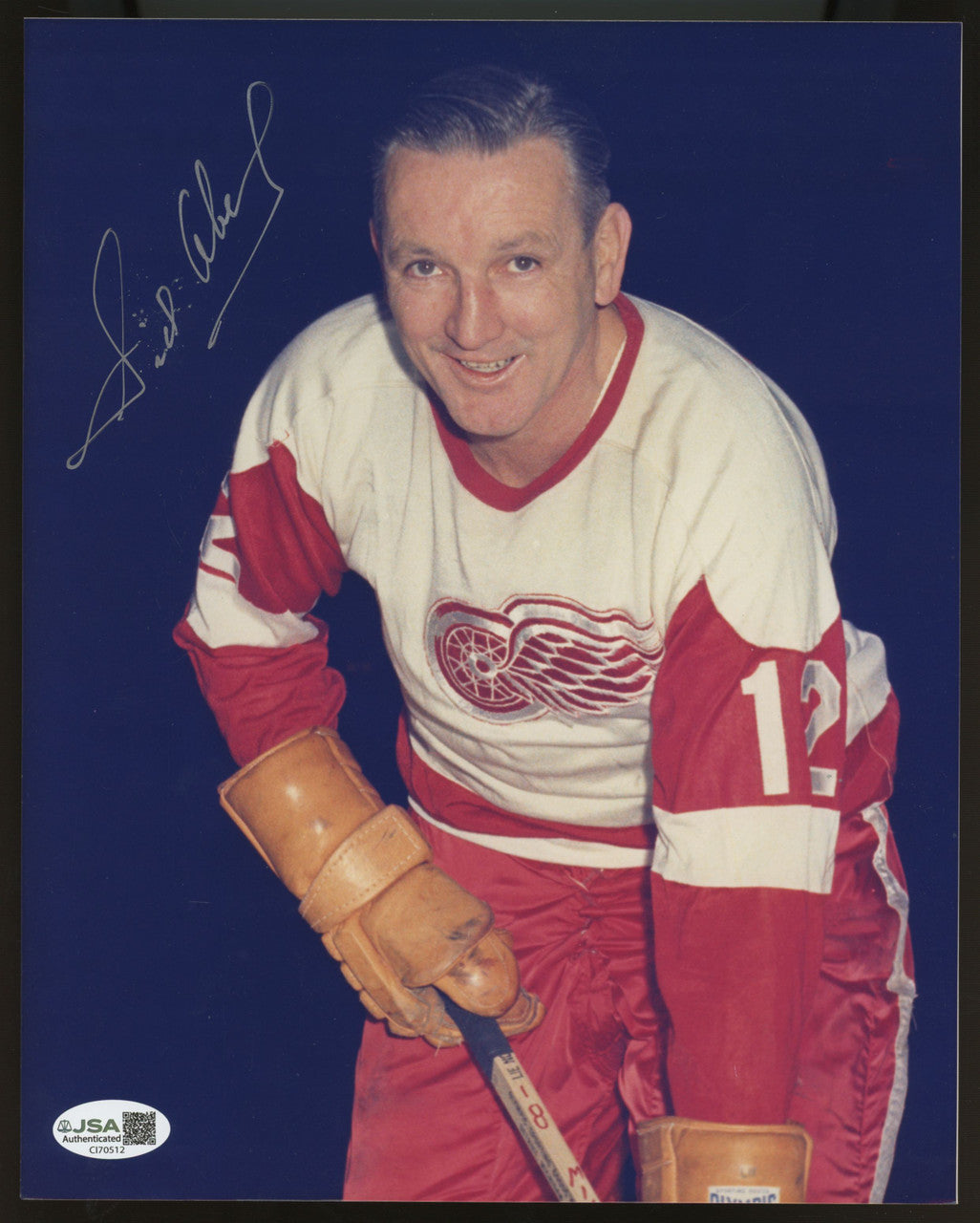 Sid Abel Signed Autographed 8x10 Photo JSA *512