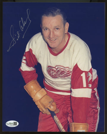 Sid Abel Signed Autographed 8x10 Photo JSA *512