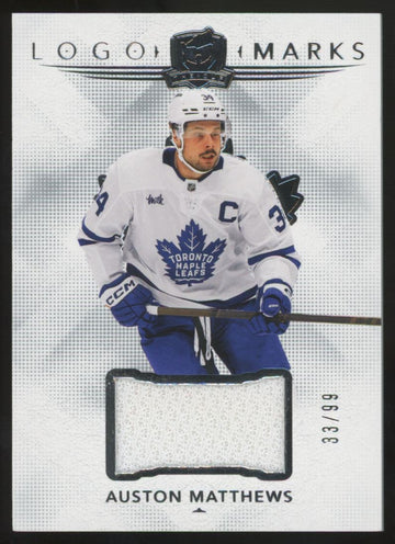 2024-25 Upper Deck The Cup Auston Matthews Logo Marks Patch /99 #LM-AM