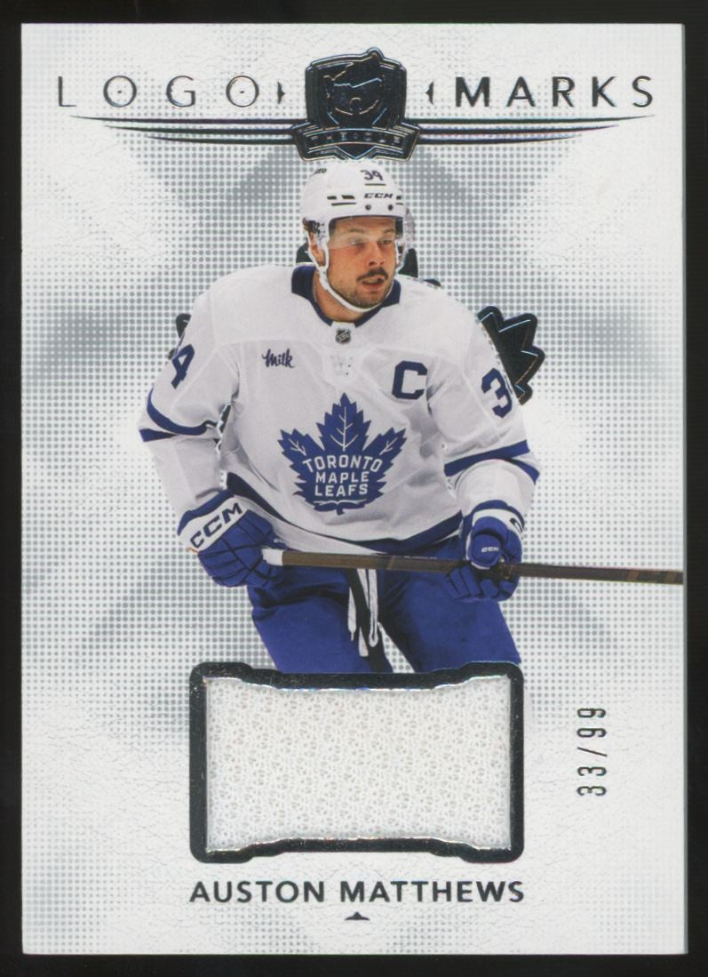 2024-25 Upper Deck The Cup Auston Matthews Logo Marks Patch /99 #LM-AM