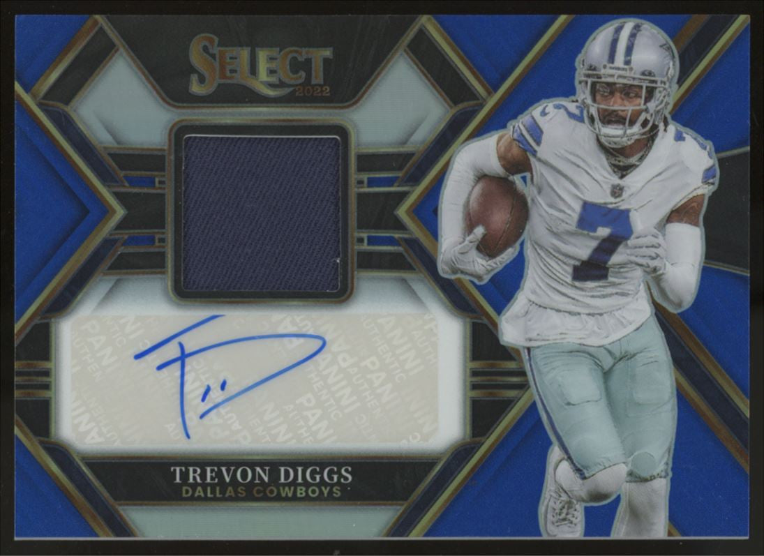 2022 Select Trevon Diggs Patch Auto Blue /75 #SMP-TD