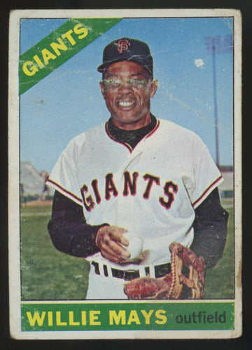 1966 Topps Willie Mays #1 Poor