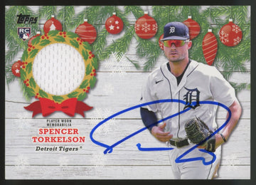 2022 Topps Holiday Spencer Torkelson RC Patch #WRC-ST Signed IP Auto