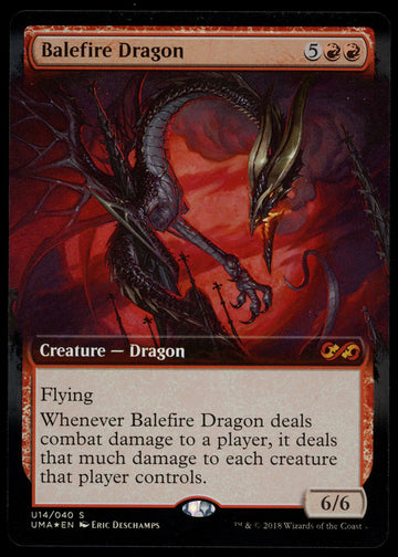 Magic the Gathering Balefire Dragon Ultimate Masters Box Topper Foil Near Mint