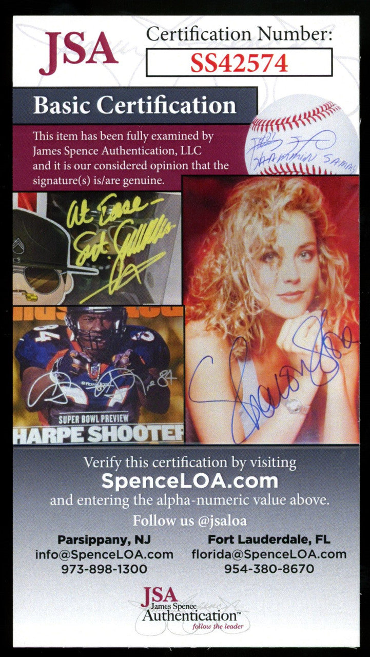 1989 Perez-Steele Celebration Postcard Ernie Banks Auto JSA