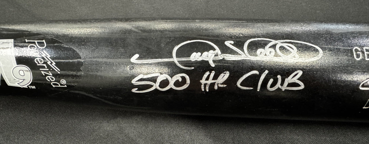 Gary Sheffield Signed Autographed Team Player Issued Bat Inscribed MLB COA
