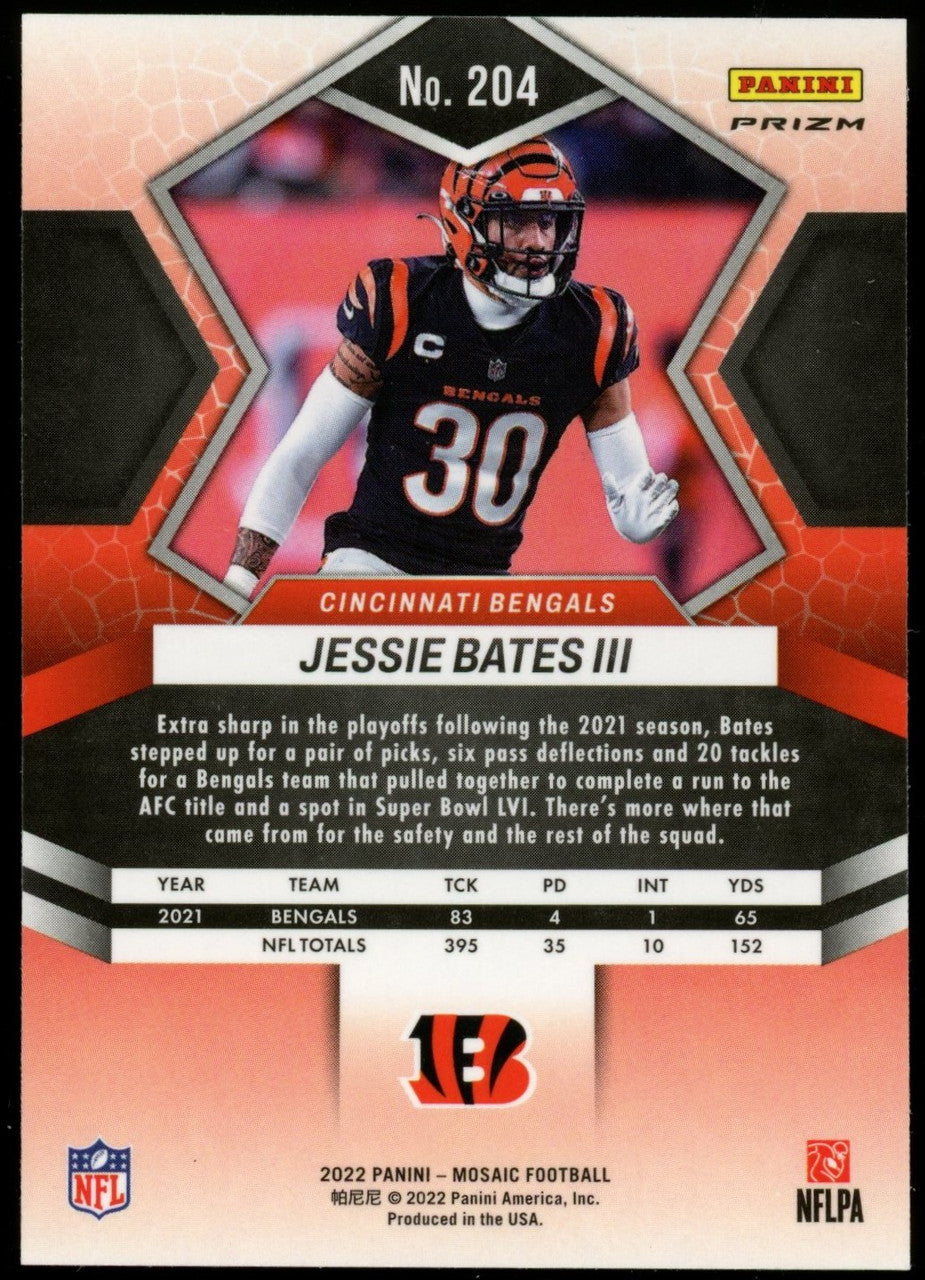 2022 Mosaic Jessie Bates III Honeycomb Prizm SSP #204