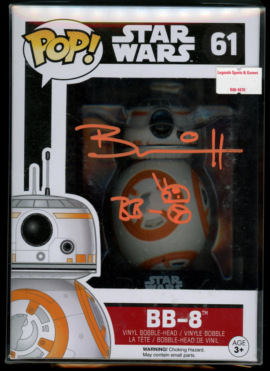Star Wars BB-8 Brian Herring Authenticated Signed Funko Pop #61