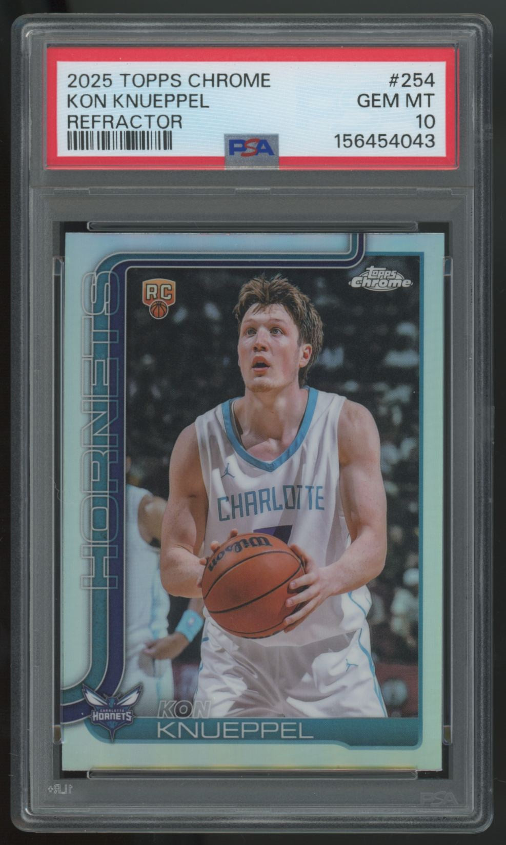 2025-26 Topps Chrome Kon Knueppel RC Refractor #254 PSA 10