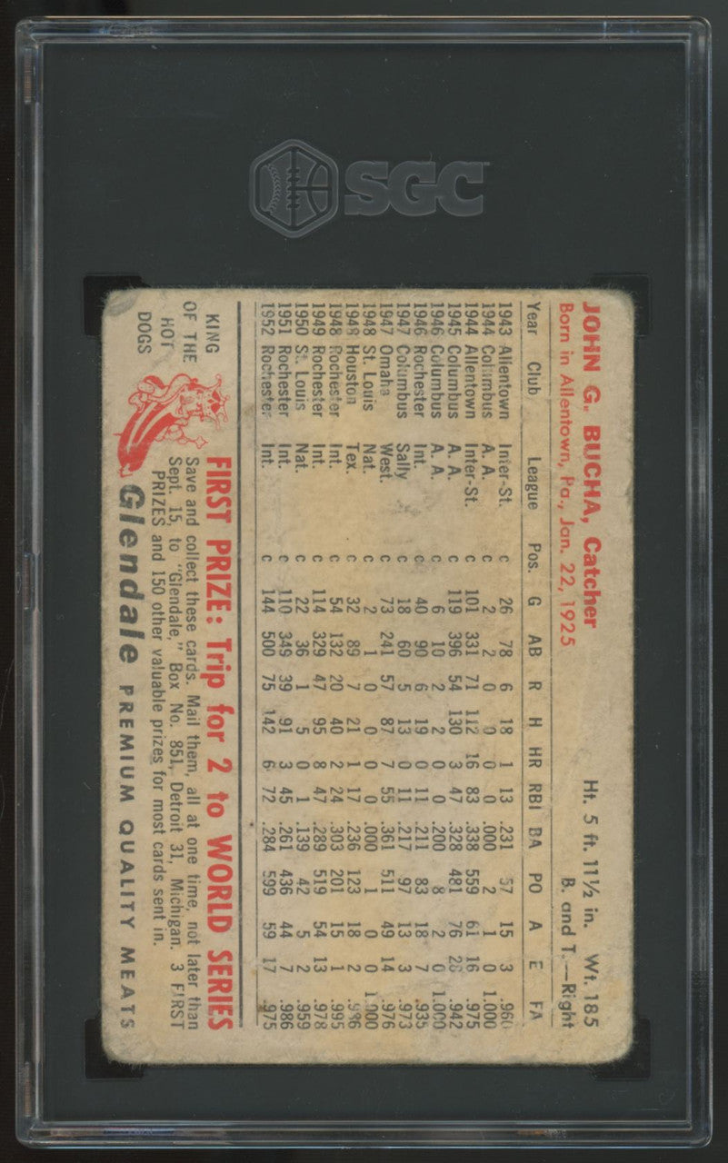 1953 Glendale Meats Johnny Bucha SGC 1