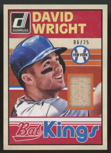 2014 Panini Donruss David Wright Bat Kings Studio Series Relic /25 #9