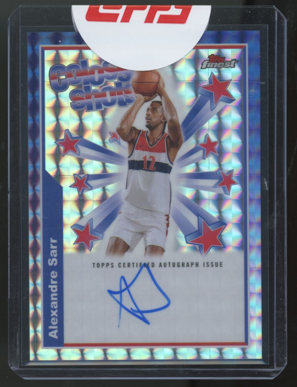 2024-25 Topps Finest Alexandre Sarr Geometric Colossal Shots Auto #BSA-AS