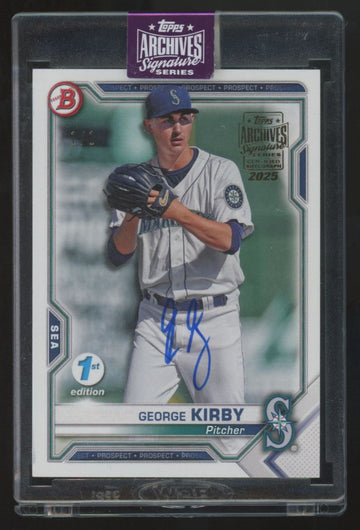2025 Topps Archives Signature Series George Kirby 1st Edition Auto 1/1 #BFE-117