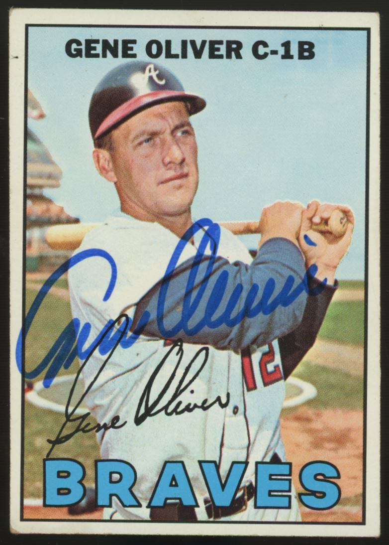1967 Topps Gene Oliver #18 Signed Auto JSA
