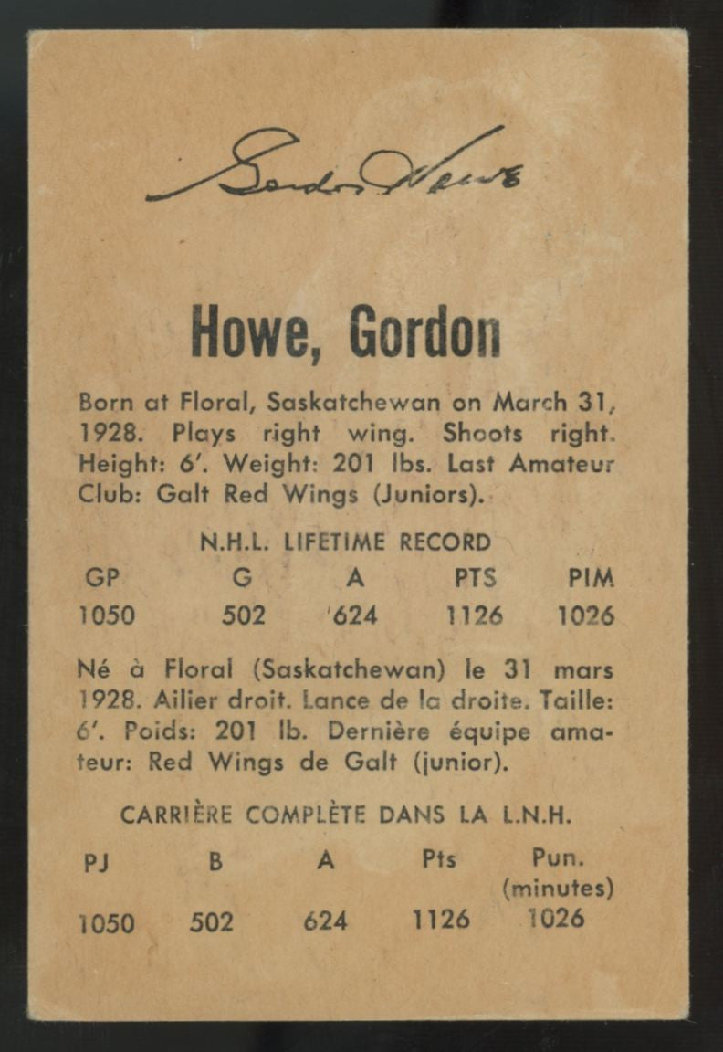 1962-63 Parkhurst Gordie Howe #31 VG