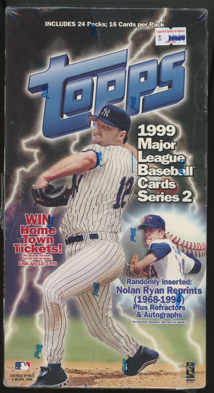 1999 Topps Baseball Series 2 24 Pack Box Factory Sealed