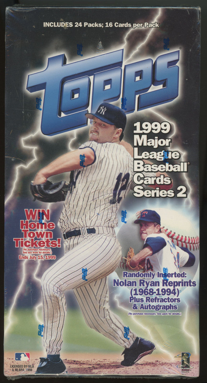 1999 Topps Baseball Series 2 24 Pack Box Factory Sealed