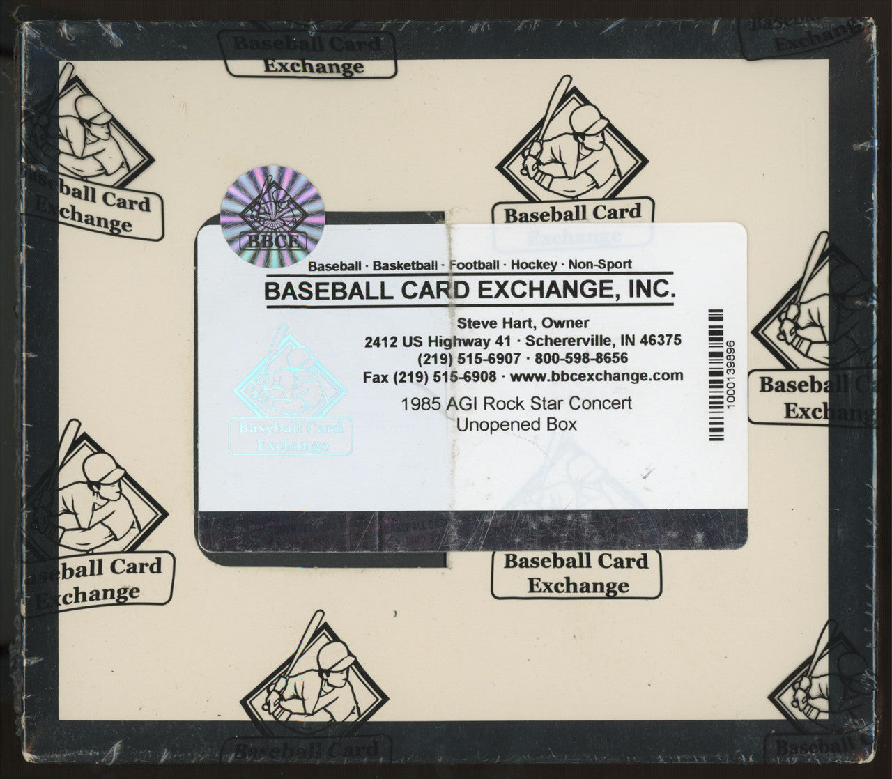 1985 AGI Rock Star Concert Cards Box BBCE Wrapped Sealed