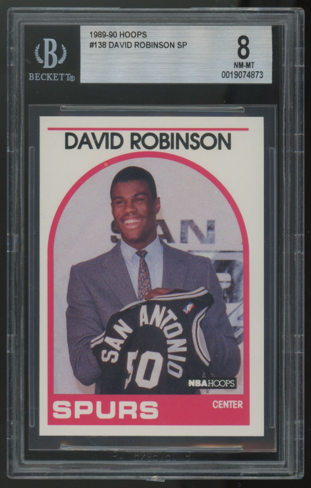 1989-90 NBA Hoops David Robinson RC SP #138 BGS 8