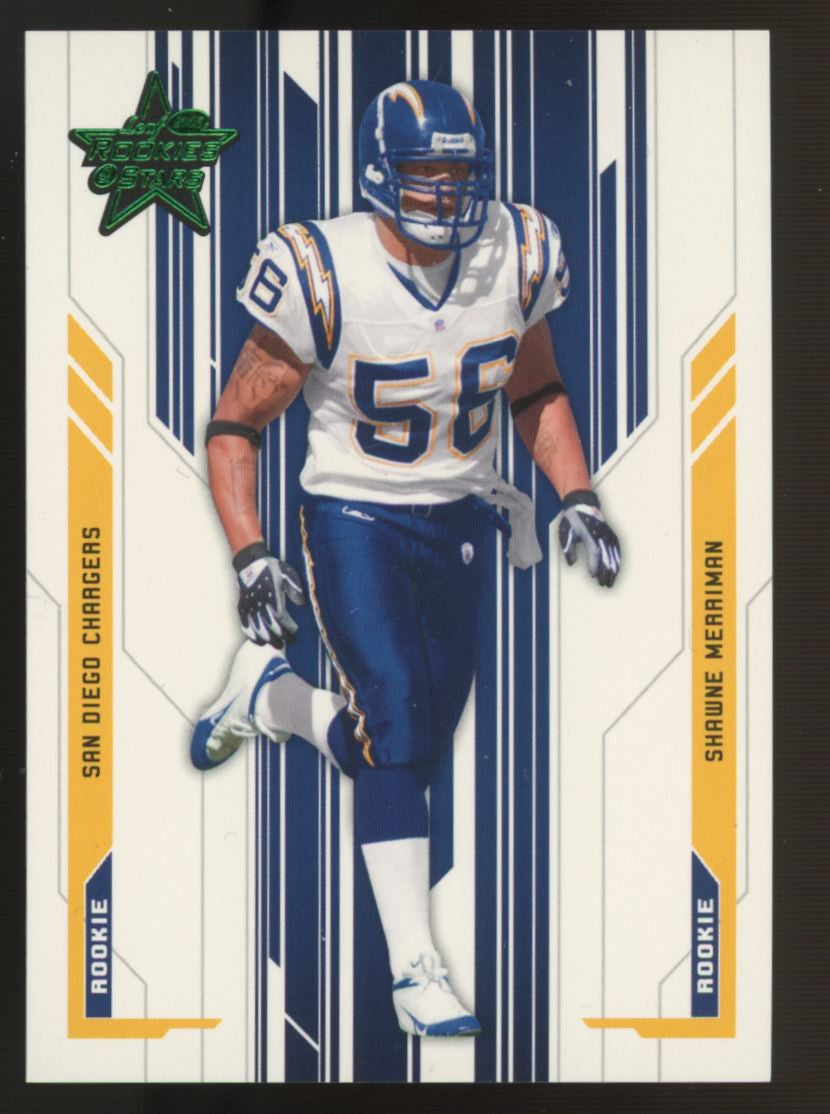 2005 Leaf Rookies & Stars Shawne Merriman RC /25 #245