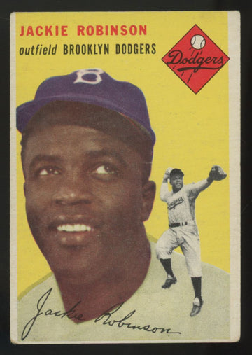 1954 Topps Jackie Robinson #10 VG *Creased*