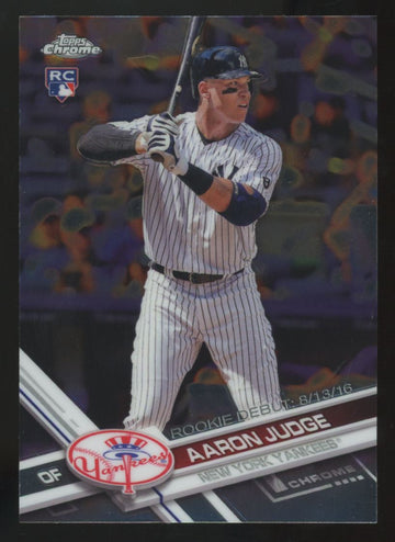 2017 Topps Chrome Update Aaron Judge RC Debut #HMT50