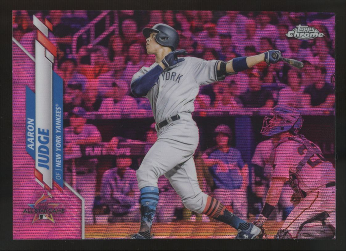 2020 Topps Chrome Update Aaron Judge All Star Pink Wave Refractor #U-65
