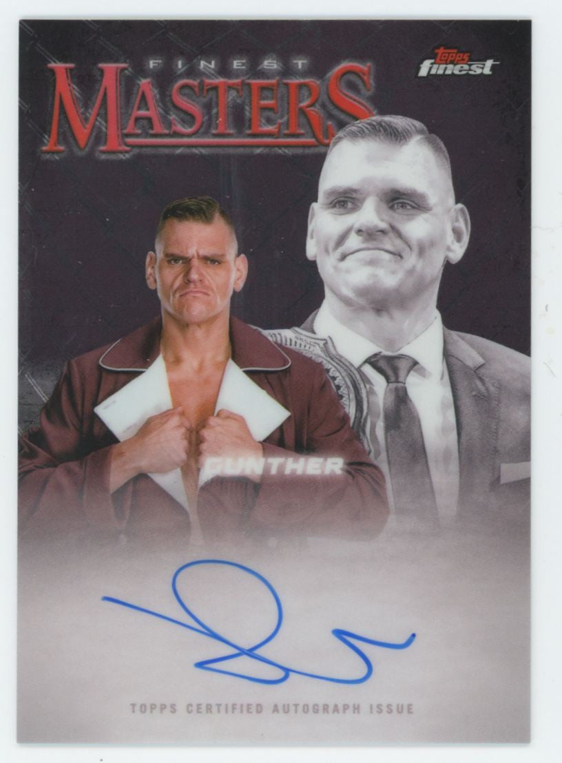 2025 Topps Finest WWE Gunther Masters Auto #FM-GUN