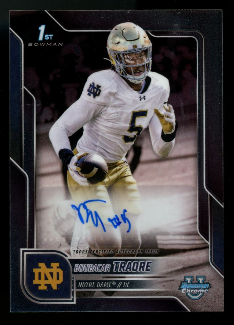 2025 Bowman Chrome University Boubacar Traore 1st Prospect Auto #BCA-BT
