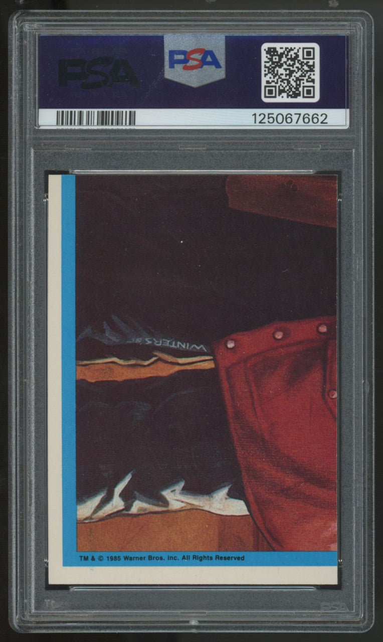 1985 The Goonies Mikey Stickers Puzzle Back #2 PSA 6