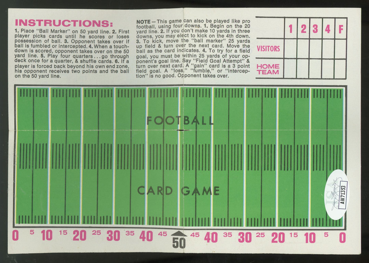 Dick Butkus Signed Autographed 1971 Topps Poster JSA