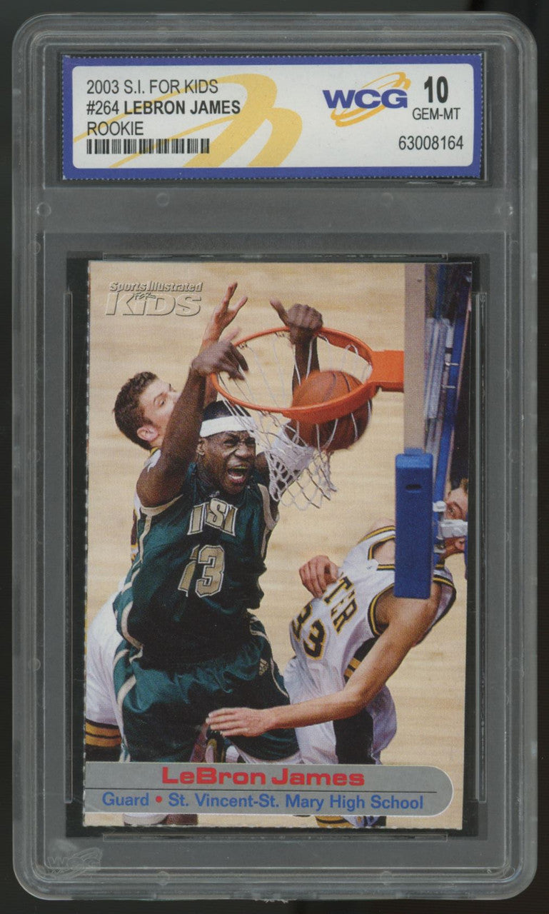 2003 Sports Illustrated for Kids LeBron James RC #264 WCG 10