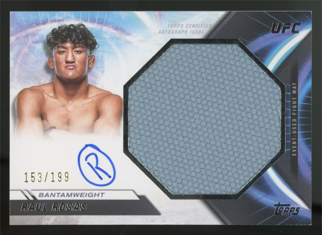 2024 Topps Knockout UFC Raul Rosas Jumbo Fight Mat Patch Auto /199 #AJFM-RR