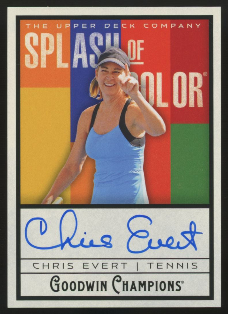 2025 Goodwin Champions Chris Evert Splash Of Color Auto #SA-CE